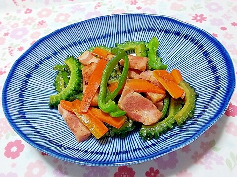 ゴーヤ入り彩り野菜炒め＋＋